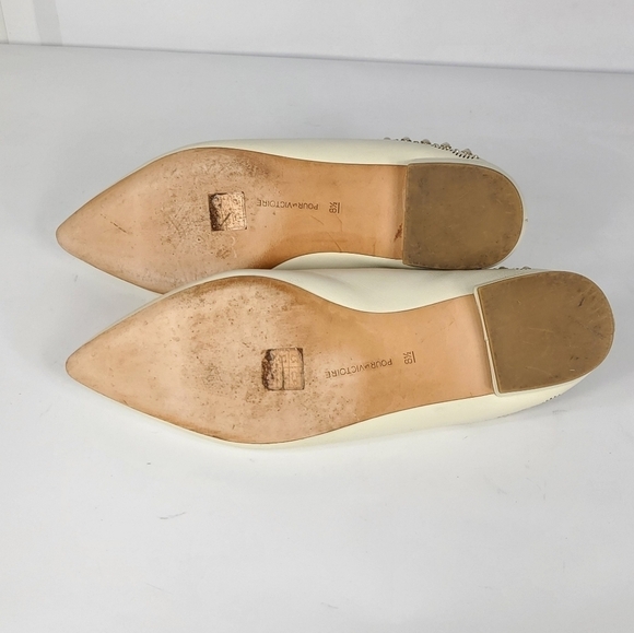 Pour La Victoire Leather Mules #674 Size 8.5 - Picture 9 of 11